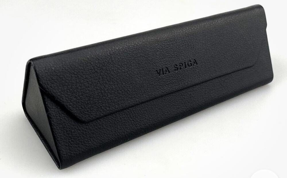 Via Spiga Eyeglasses Sunglasses Folding Case Only Hardcase Black Slim Triangle